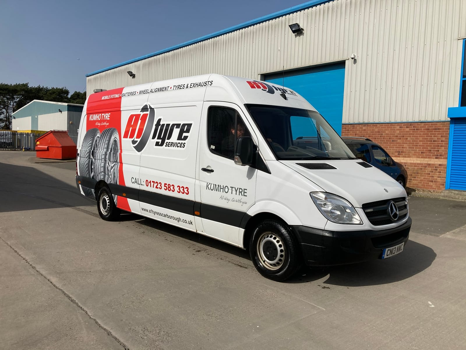 A1 Tyre Services mobile tyre fitting van