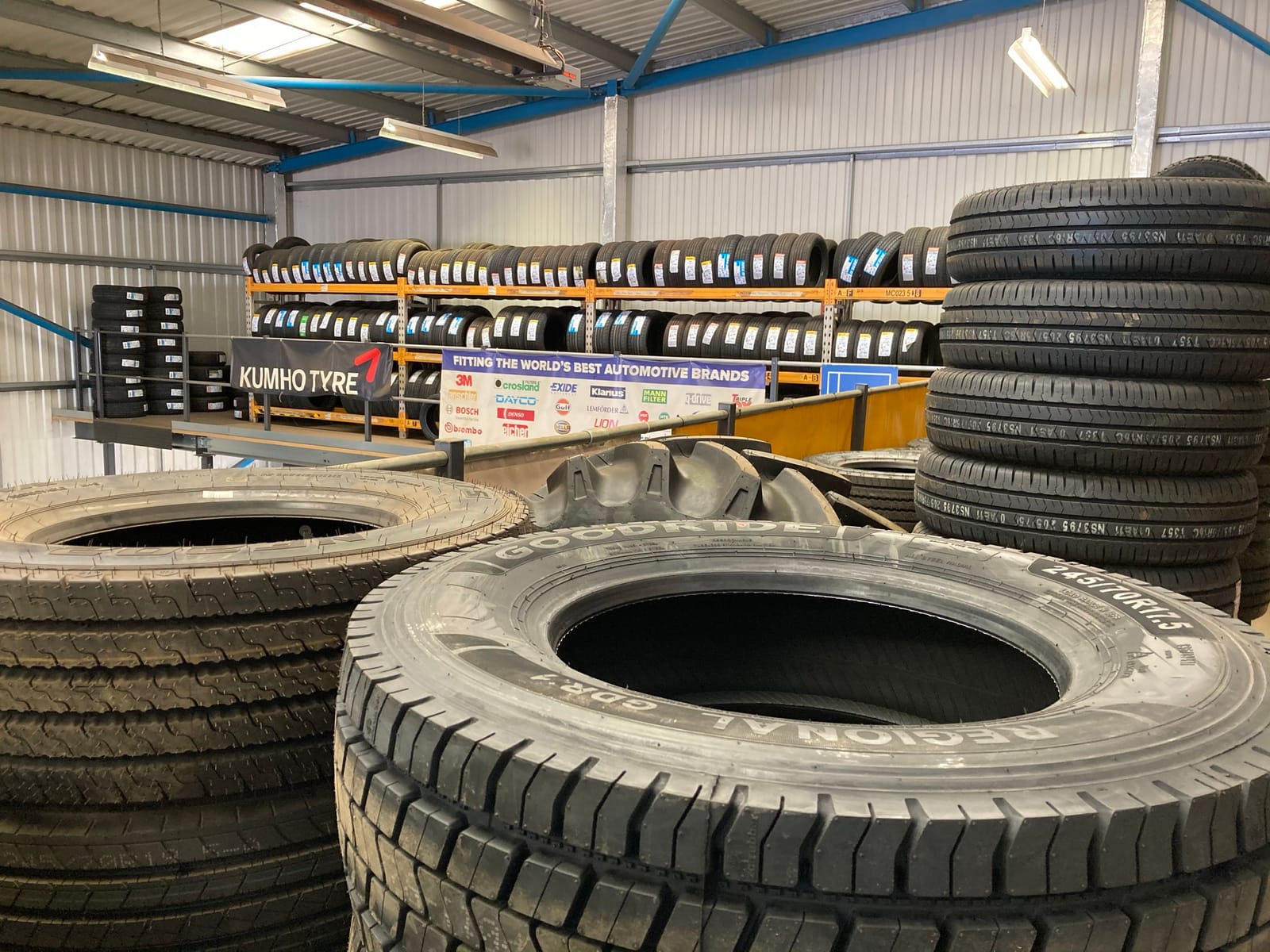 Commercial and van tyre stock